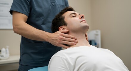 Obraz premium Neck massage therapy session