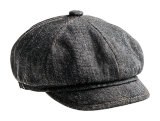 Stylish denim cap urban fashion product isolated on transparent background