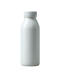 Blank white plastic bottle, likely for dairy or beverage