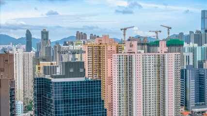 July 12 2025 Cheung Sha Wan District Urban Scene in Hong Kong