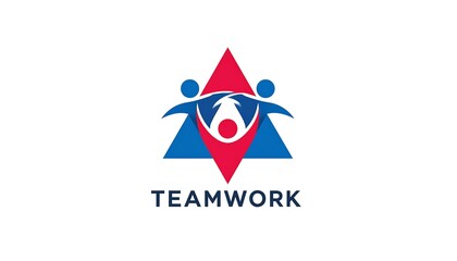 Teamwork logo featuring stylized figures