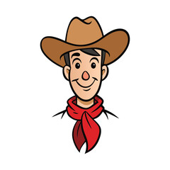 A brave cowboy twirls his lasso rope with skill and flair, ready to rope cattle or ride the wild frontier, capturing the spirit of the Wild West.
