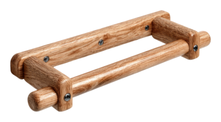 Wooden handle design workshop product isolated on transparent background