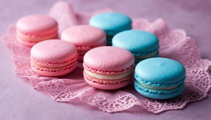 Macaron Macro Double Filling Vanilla Berry