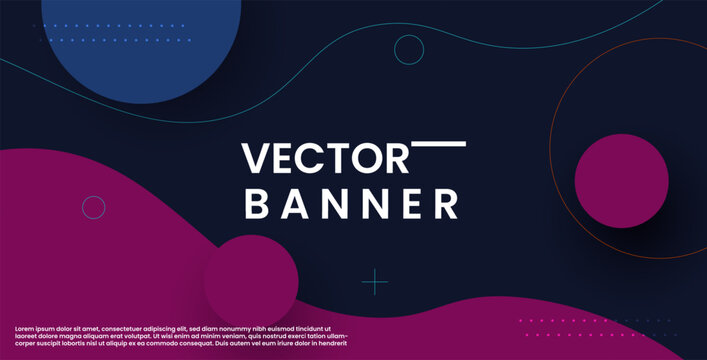 minimal abstract dynamic dark purple gradient color fluid, liquid wavy shape geometric composition background. eps10 vector