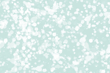 Soft Blue-Green Abstract Background with White Splatter Texture 