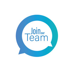 join our team text information sign	