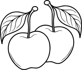 apple in black and white