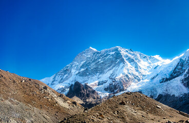 Snowy Mount Makalu Standing Tall