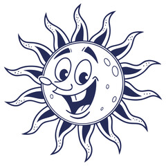 Happy Sun Mascot Icon