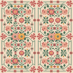 Embroidery Inspired Digital Paper