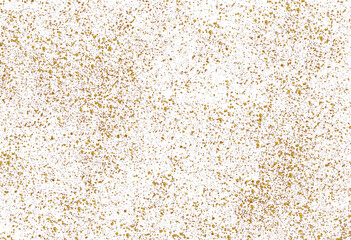 Luxury gold dust particles seamless christmas glittering gold dust sparkling on transparent background 