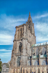 Strasbourg in France, the Notre-Dame cathedral