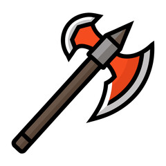 vector illustration of a axe