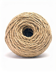 Coiled Rope: A meticulously crafted coil of rope, its natural fibers creating a beautiful, intricate pattern of spirals.