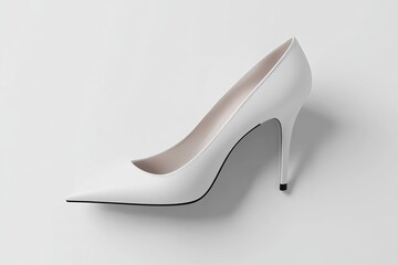 Shoe Mockup pointed toe heels mockup with clean lines, clean and professional composition, copy space, background color white, minimalism, stock vector