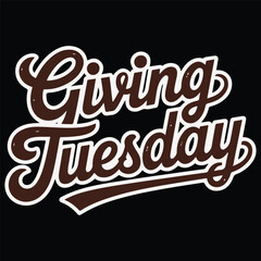 Giving Tuesday t-shirt design.
