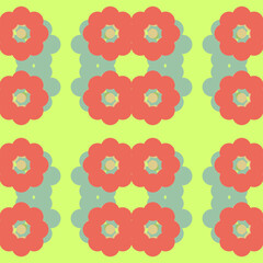 vector EPS allover design for textile printing 