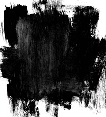 Abstract black paint splatter on white background (1)