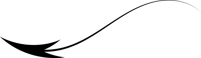 Minimal vector arrow doodle art illustration design