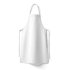 Plain white apron with adjustable strings