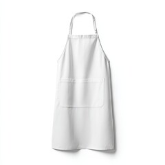 White apron with a simple design