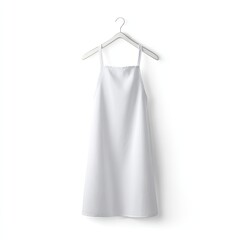 White apron on hanger, simple design
