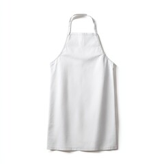 Plain white apron, simple design