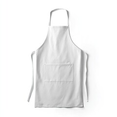 Plain white apron, front view (3)