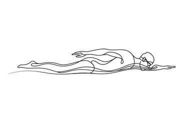 A graceful line art drawing of a person in a yoga pose, emphasizing fluidity, posture, and mindfulness. Perfect for wellness and health content.