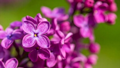 Obraz premium Close-up vibrant lilac blossoms