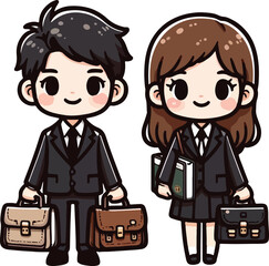 Bussiness man and women