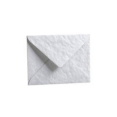 Blank White Envelope with Textured Paper, Top View
