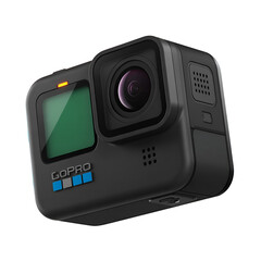 Black Go Pro Action Camera Keywords: camera, action camera, Go Pro, photography, video