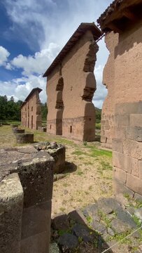 Raqchi is an Inca archaeological site in Peru located in the Cusco