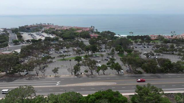 Footage of Salt Creek Parking lot and Pacific Coast Highway