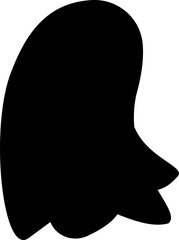 Simple Halloween Ghost Silhouette