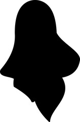 Flowing Halloween Ghost Silhouette