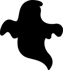 Classic Spooky Halloween Ghost Silhouette