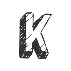 Modern Letter K Logo Design | Stylish Alphabet K Vector Branding
