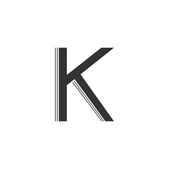 Modern Letter K Logo Design | Stylish Alphabet K Vector Branding
