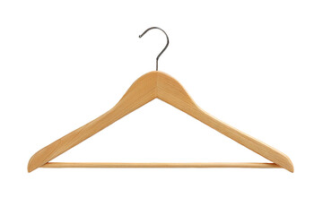 Light brown wooden coat hanger