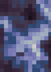 青いモザイク調の抽象背景