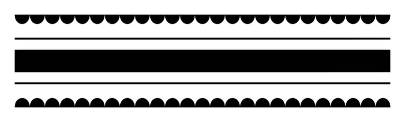 Abstract Black and White Geometric Border Design