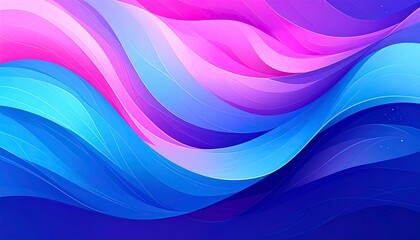Abstract vibrant wavy design