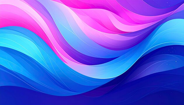 Abstract vibrant wavy design