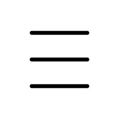 Menu Icon Line Style for UI and Navigation