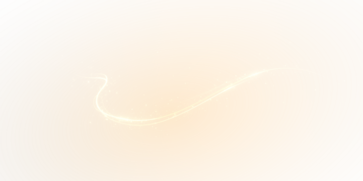 Glowing light swirl sparkles on orange background magical light effect PNG swirl overlay transparent - Powered by Adobe