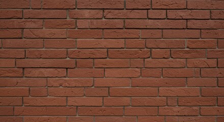 Fototapeta premium Rustic terracotta brick wall in horizontal full frame