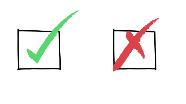 Checkmarks and Crosses A Visual Representation of Choices and Decisions. Centang 6